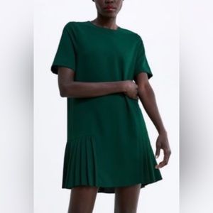 Zara Hunter Green Dress - size Medium